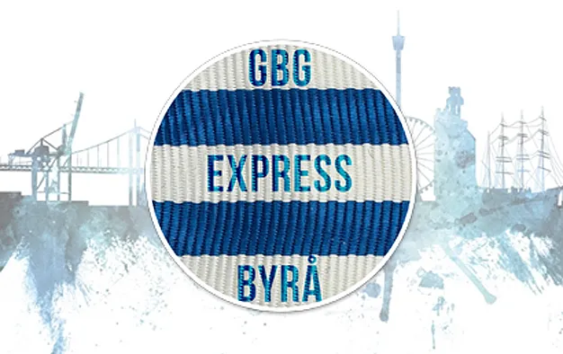 Logotyp för Göteborgs Expressbyrå.